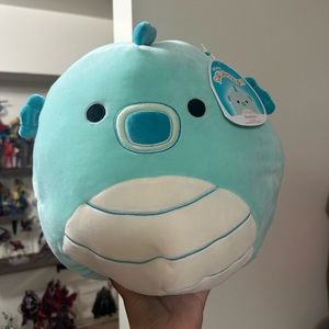 12" NWT blue Sheldon squishmallow and pink Sheldon starla squishville